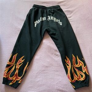 Palm Angeles Sweatpants with Fire Graffiti